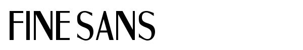 Fine Sans font preview